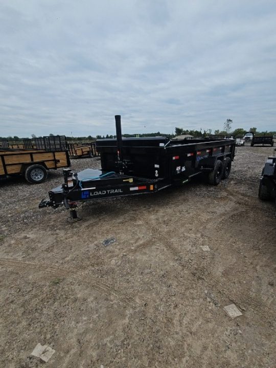 New 7x16 Dump Trailer (Contractors) W/ 7GAGE FLOOR, FRONT CYLINDER
