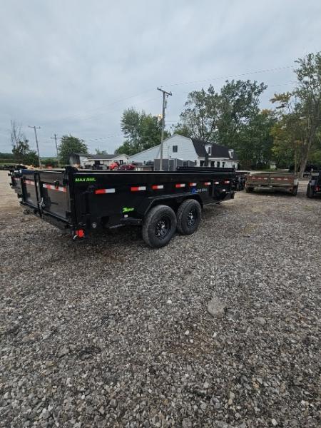 New 7x16 Dump Trailer (Contractors) W/ 7GAGE FLOOR, FRONT CYLINDER