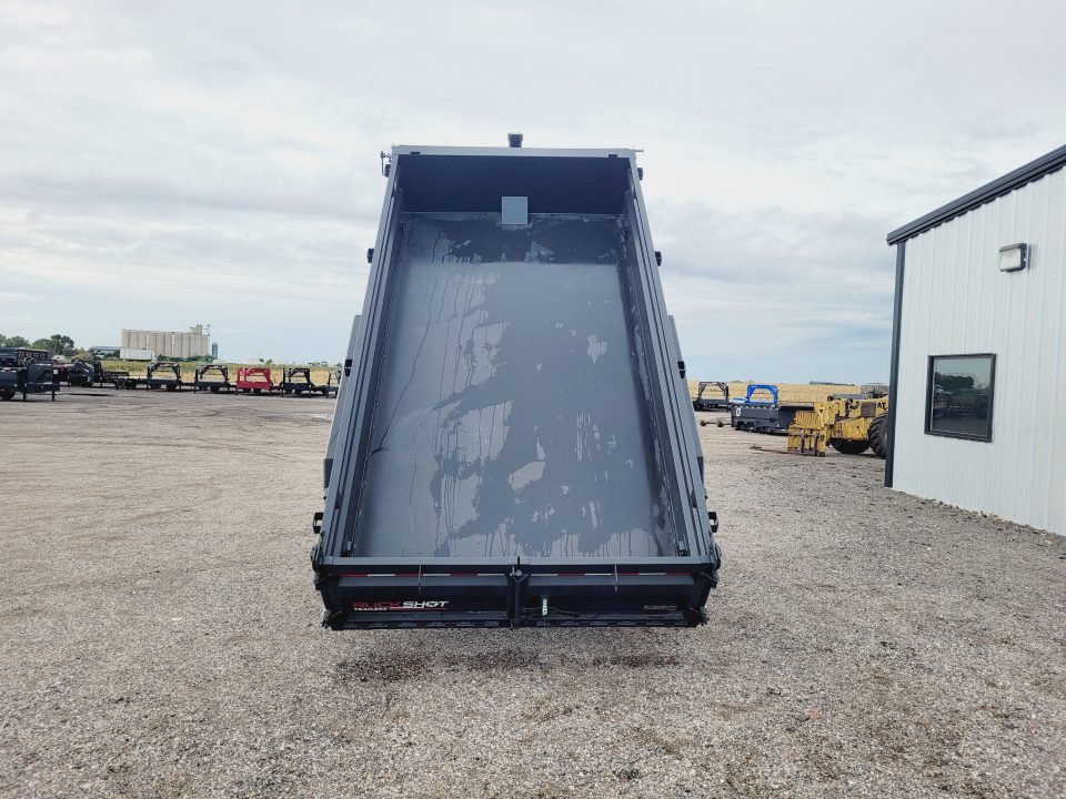 New 2027 Buckshot 83"x14' Gooseneck Dump Trailer W/2' Sides