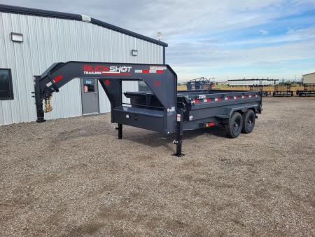 New 2027 Buckshot 83 x14' Gooseneck Dump Trailer W/2' Sides