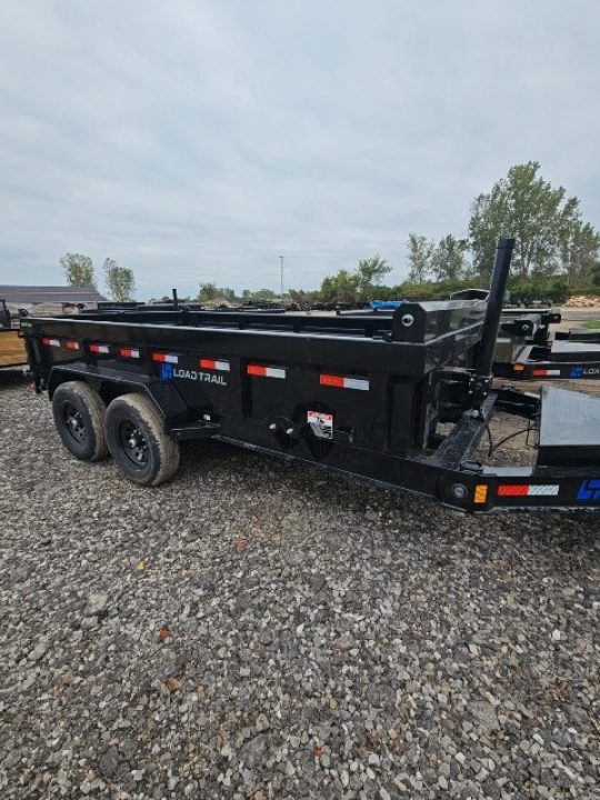 New 7x14 Dump Trailer (Contractors) W/ 7GAGE FLOOR, FRONT CYLINDER
