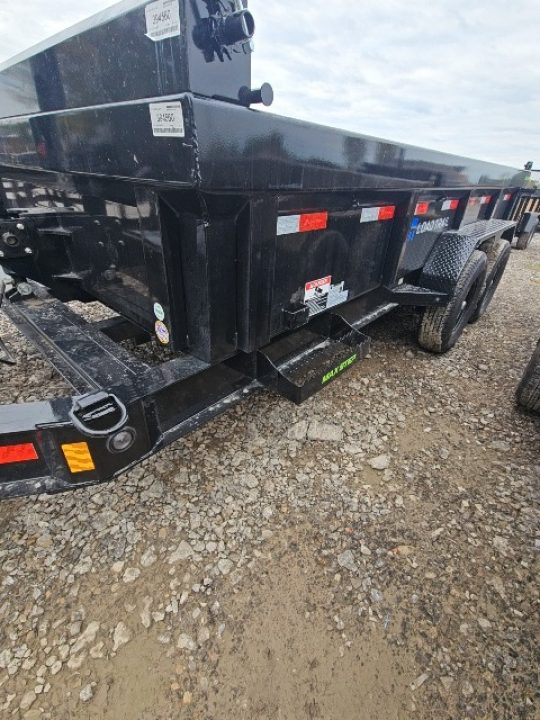 New 7x14 Dump Trailer (Contractors) W/ 7GAGE FLOOR, FRONT CYLINDER
