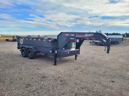 New 2027 Buckshot 83 x14' Gooseneck Dump Trailer W/3' Sides