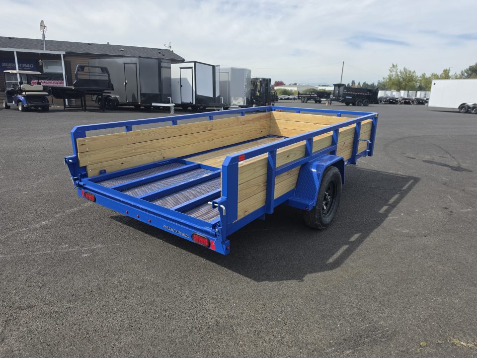 New 2026 Sure-Trac 6x12 Tube Top 3 Board Utility 3K GVWR *ROYAL BLUE