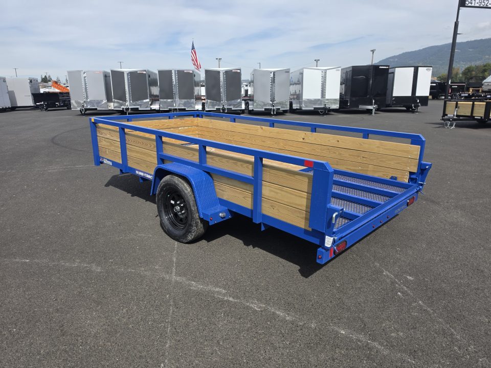 New 2026 Sure-Trac 6x12 Tube Top 3 Board Utility 3K GVWR *ROYAL BLUE