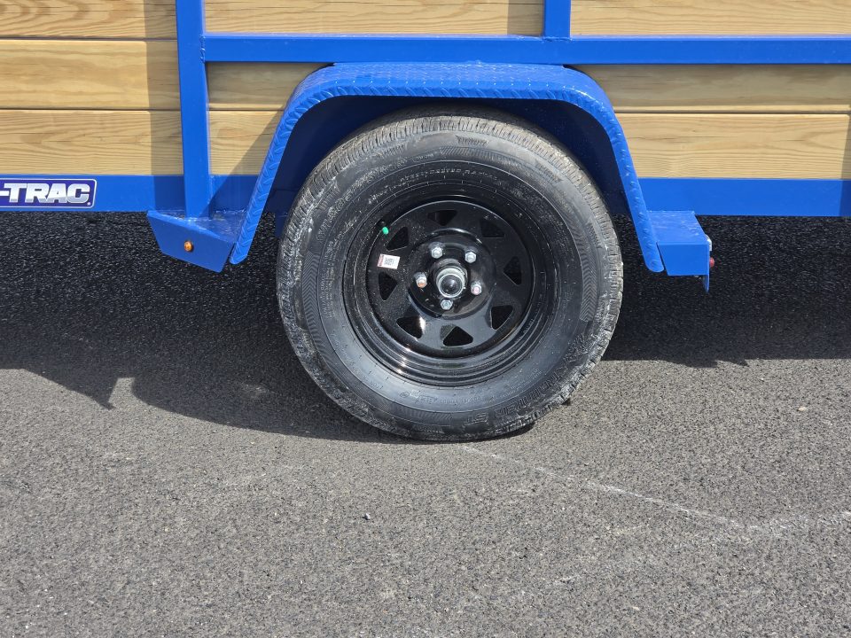 New 2026 Sure-Trac 6x12 Tube Top 3 Board Utility 3K GVWR *ROYAL BLUE