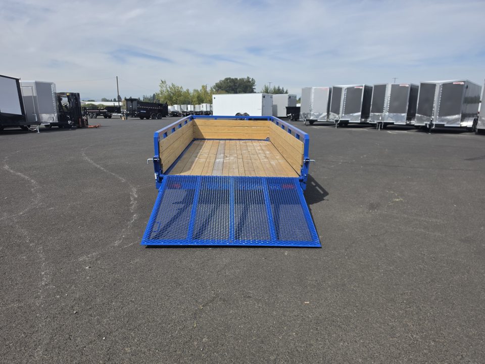 New 2026 Sure-Trac 6x12 Tube Top 3 Board Utility 3K GVWR *ROYAL BLUE