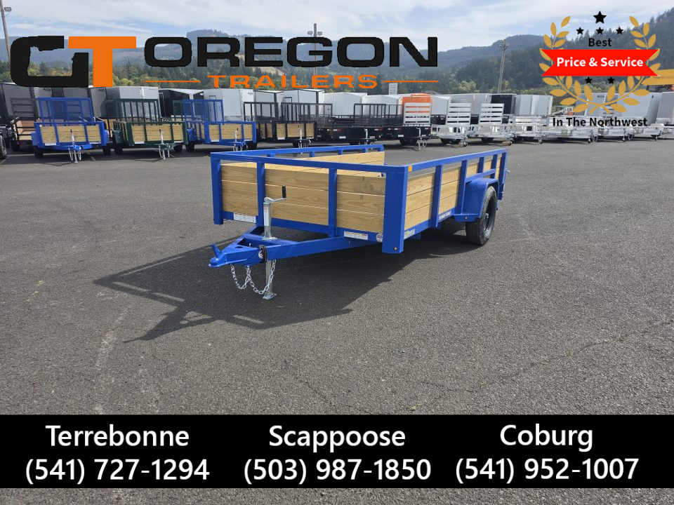New 2026 Sure-Trac 6x12 Tube Top 3 Board Utility 3K GVWR *ROYAL BLUE