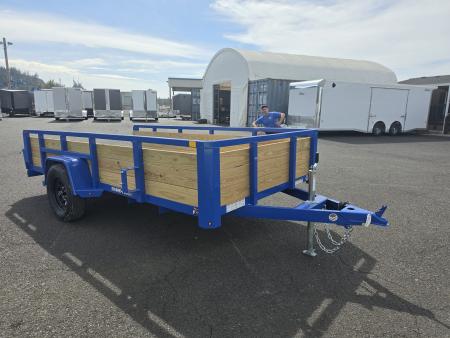 New 2026 Sure-Trac 6x12 Tube Top 3 Board Utility 3K GVWR *ROYAL BLUE