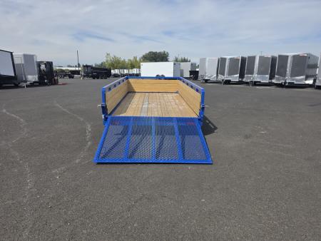 New 2026 Sure-Trac 6x12 Tube Top 3 Board Utility 3K GVWR *ROYAL BLUE