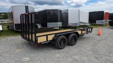 New 2027 CAM SUPERLINE 7x16 Tandem Utility Trailer w/ Spring Assist