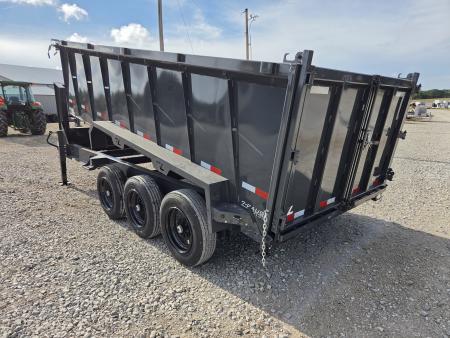 New 2027 Lamar 83X16 TRIPLE 21K TELESCOPIC GOOSENECK DUMP W/48" SIDES & 17.5"/16PLY