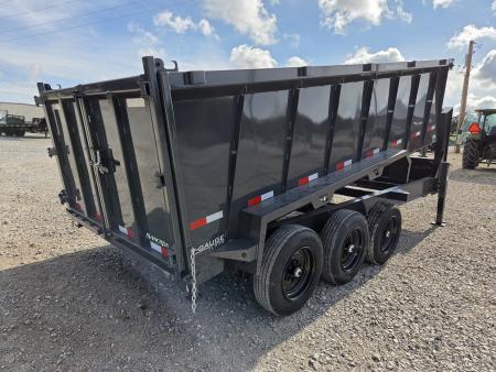 New 2027 Lamar 83X16 TRIPLE 21K TELESCOPIC GOOSENECK DUMP W/48" SIDES & 17.5"/16PLY