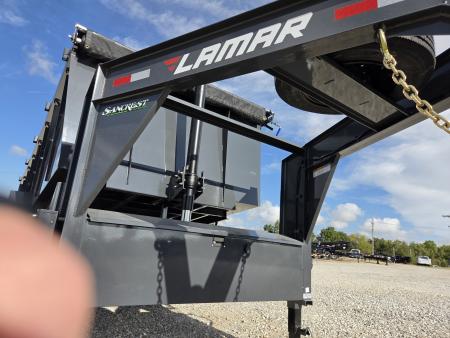 New 2027 Lamar 83X16 TRIPLE 21K TELESCOPIC GOOSENECK DUMP W/48" SIDES & 17.5"/16PLY