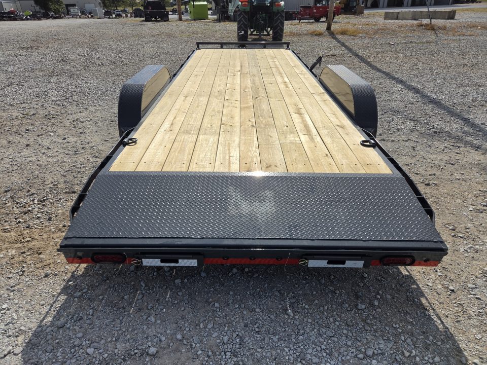New 2027 Lamar 83X22 TANDEM 10K CAR HAULER W/2' STEEL DOVE & SLIDEOUT RAMPS