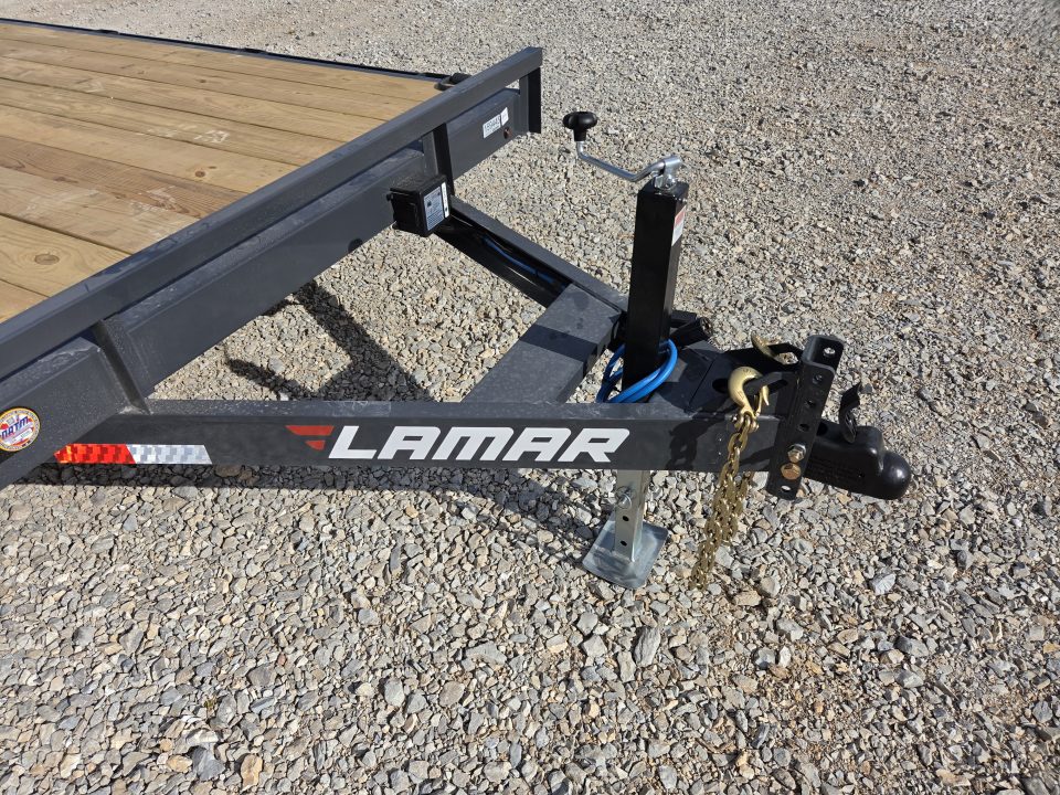 New 2027 Lamar 83X22 TANDEM 10K CAR HAULER W/2' STEEL DOVE & SLIDEOUT RAMPS