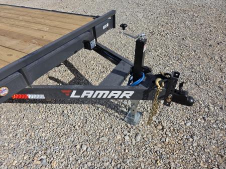 New 2027 Lamar 83X22 TANDEM 10K CAR HAULER W/2' STEEL DOVE & SLIDEOUT RAMPS