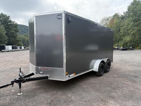 New 2027 Wells Cargo Fasttrac Deluxe 7x16 7' 7K Cargo / Enclosed Trailer with Ramp Door