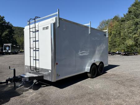 New 2027 Car Mate Trailers 7x16 7K Contractor trailer with Double Doors