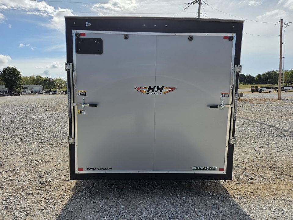 New 2027 H&H 8X16 TANDEM 10K CARGO W/7' HEIGHT .080 SCREWLESS EXTERIOR & RAMP DOOR