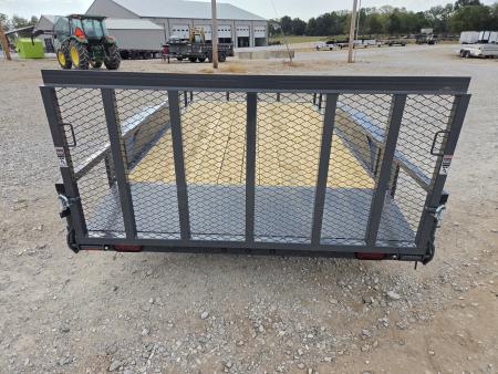 New 2027 Lamar 83X14 TANDEM 7K TUBETOP UTILITY W/2' STEEL DOVE & 3' SPRING GATE