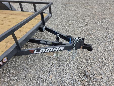 New 2027 Lamar 83X14 TANDEM 7K TUBETOP UTILITY W/2' STEEL DOVE & 3' SPRING GATE