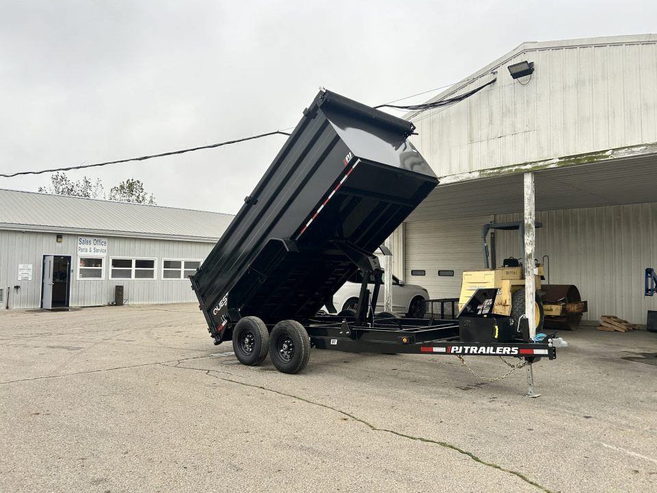 New 2027 PJ Trailers 7 X 14 FT HIGH SIDE DUMP TRAILER 48 IN SIDE C-CHANNEL FRAME