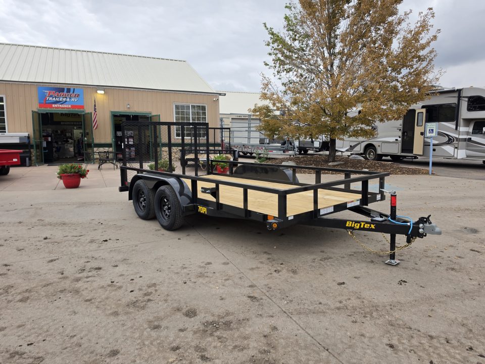 New 2026 Big Tex 70PI-14R1A-4PBK-BRK2 Utility Trailer