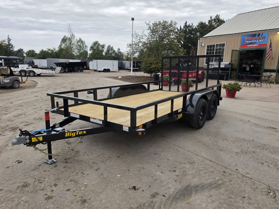 New 2026 Big Tex 70PI-14R1A-4PBK-BRK2 Utility Trailer