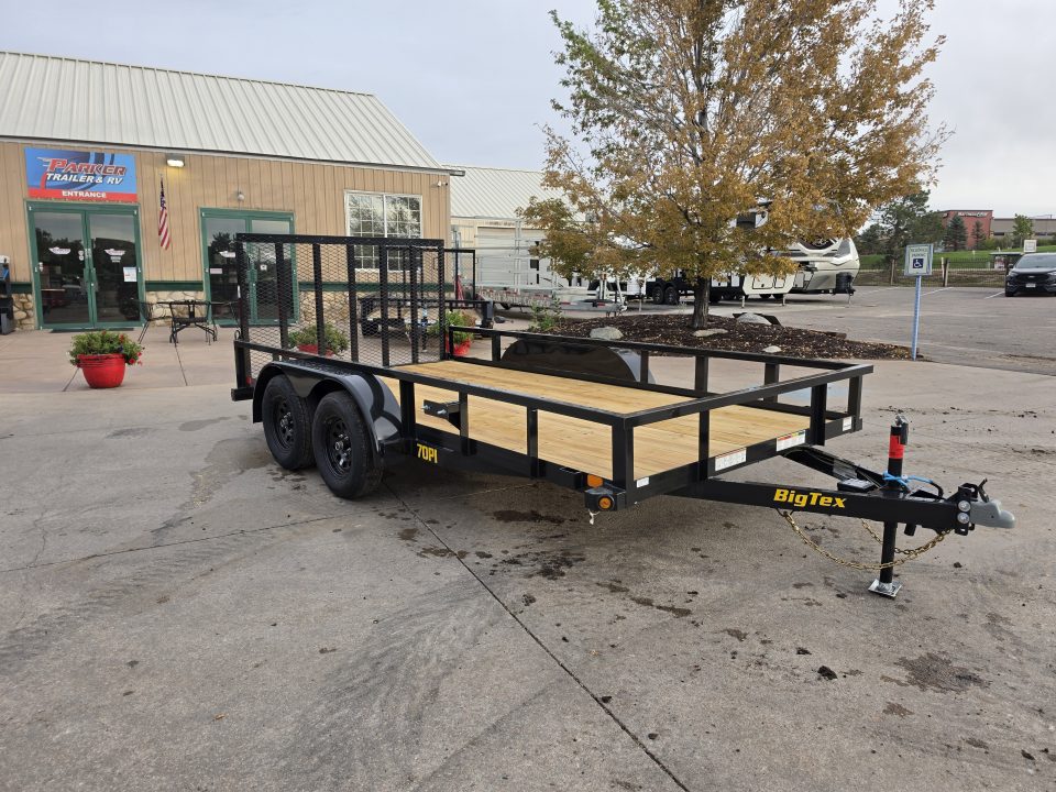 New 2026 Big Tex 70PI-14R1A-4PBK-BRK2 Utility Trailer