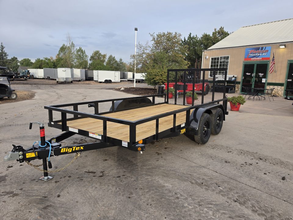 New 2026 Big Tex 70PI-14R1A-4PBK-BRK2 Utility Trailer