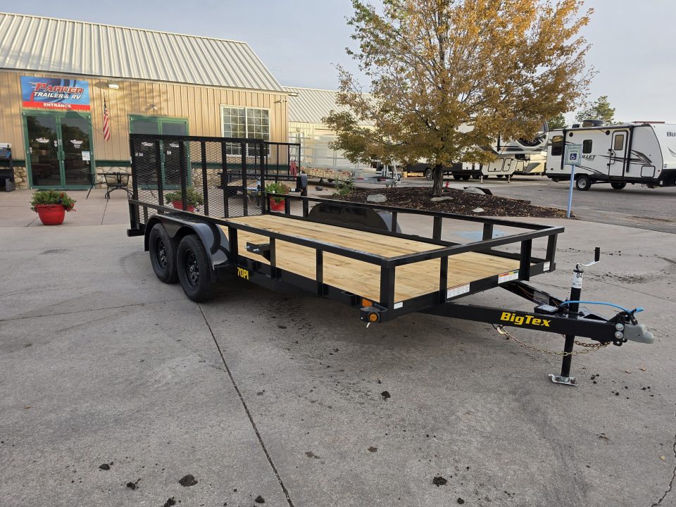 New 2027 Big Tex 70PI-16R1A-4PBK-BRK2 Utility Trailer