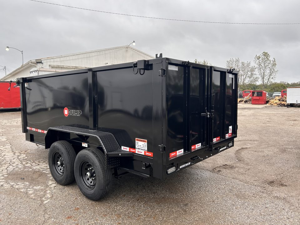 New 2027 U-Dump 7 X 14 FT TELESCOPIC I-BEAM HIGH SIDE DUMP TRAILER 48 IN SIDES 14K GVWR