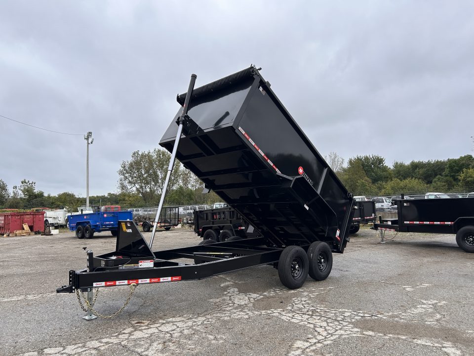 New 2027 U-Dump 7 X 14 FT TELESCOPIC I-BEAM HIGH SIDE DUMP TRAILER 48 IN SIDES 14K GVWR