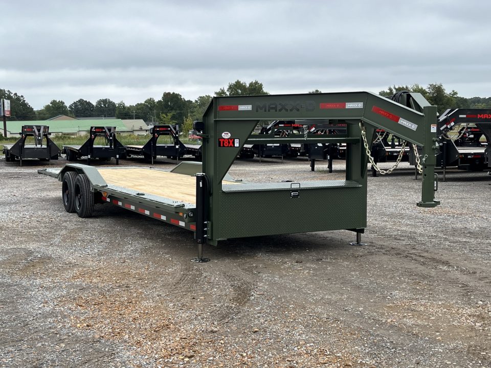 New 2027 MAXXD 102" X 28' 18K Gooseneck Power Tilt Trailer
