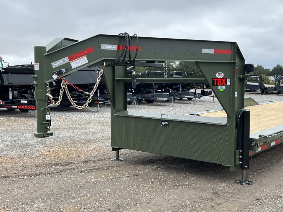 New 2027 MAXXD 102" X 28' 18K Gooseneck Power Tilt Trailer