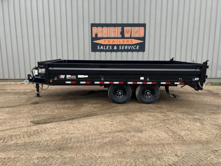 New 2027 PJ Trailers 16' D8 Deckover Dump Trailer