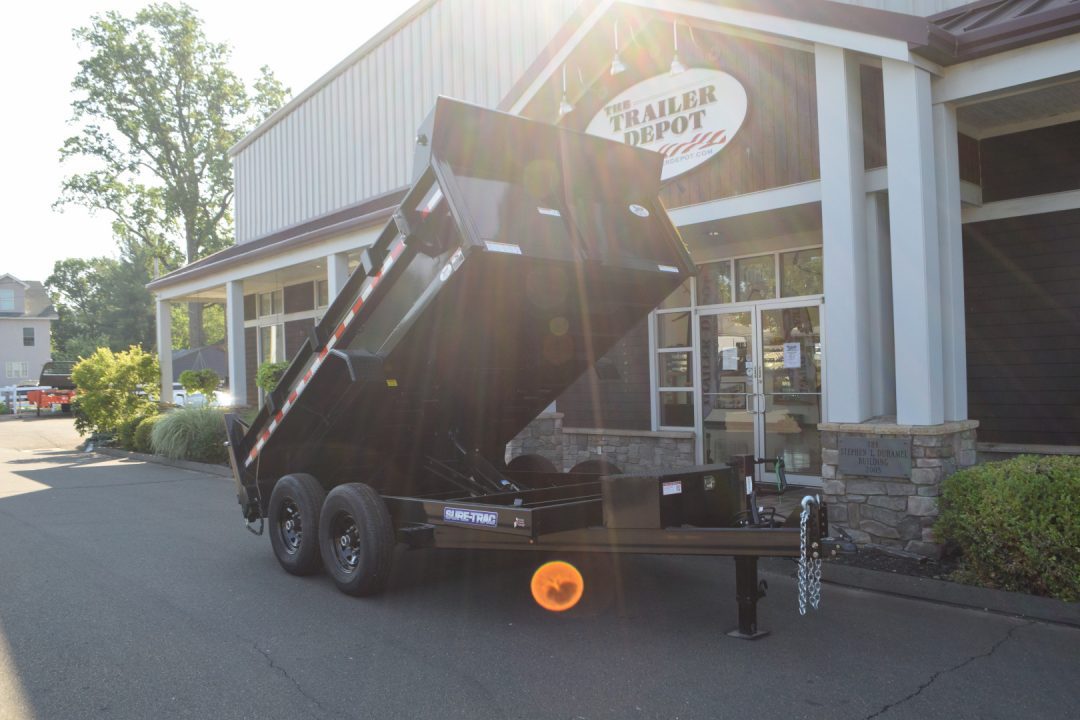 New SURE-TRAC 7' x 12' HEAVY DUTY SCISSOR DUMP TRAILER 14K