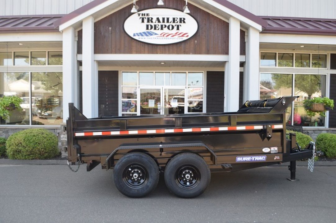 New SURE-TRAC 7' x 12' HEAVY DUTY SCISSOR DUMP TRAILER 14K