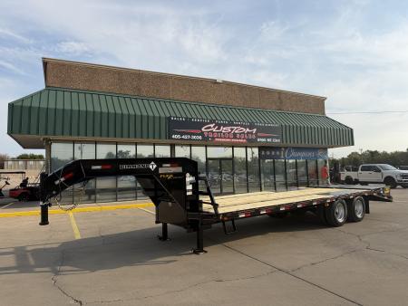 New #038874 2027 DIAMOND T DTF 25 X 102 DUAL TANDEM 20K GOOSENECK W/ MAXX RAMPS