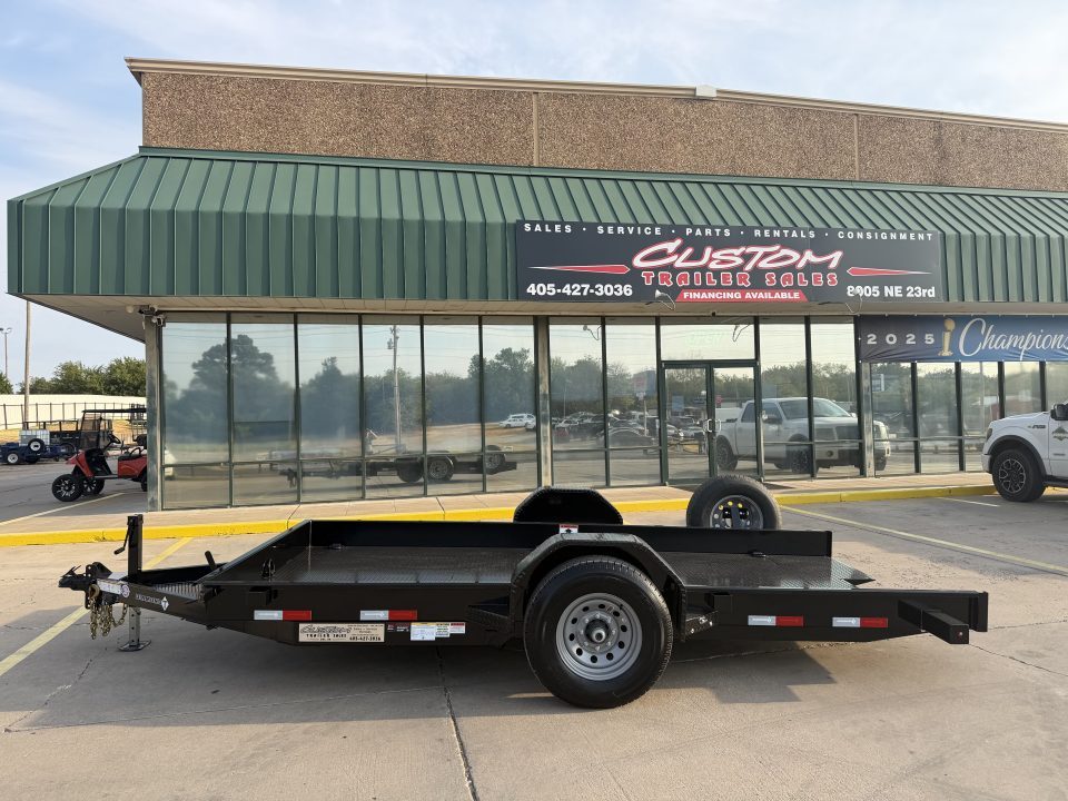 New #038766 2027 DIAMOND T SLT 14 X 79 SINGLE AXLE 7K SCISSOR LIFT TILT TRAILER W/ SPARE