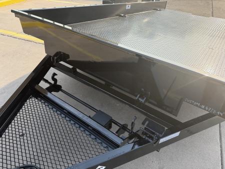New #038766 2027 DIAMOND T SLT 14 X 79 SINGLE AXLE 7K SCISSOR LIFT TILT TRAILER W/ SPARE