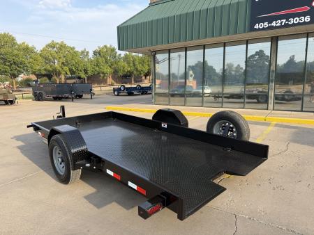New #038766 2027 DIAMOND T SLT 14 X 79 SINGLE AXLE 7K SCISSOR LIFT TILT TRAILER W/ SPARE