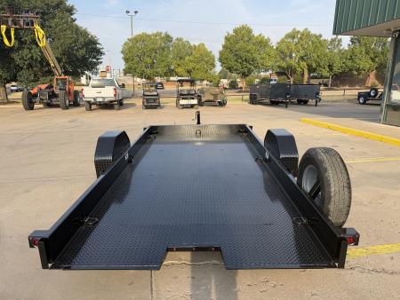 New #038766 2027 DIAMOND T SLT 14 X 79 SINGLE AXLE 7K SCISSOR LIFT TILT TRAILER W/ SPARE