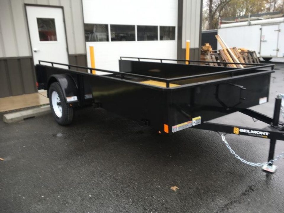 New 2027 Belmont - 6x12 Solid Side Utility Trailer - Black