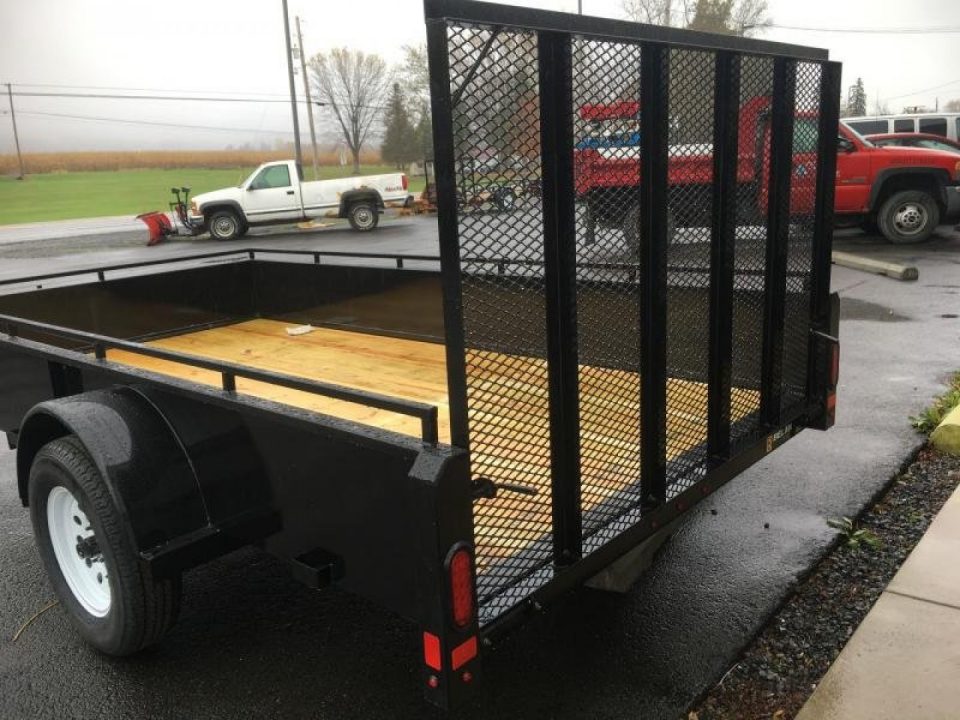 New 2027 Belmont - 6x12 Solid Side Utility Trailer - Black