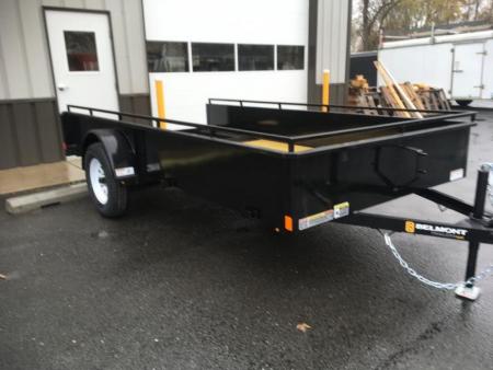 New 2027 Belmont - 6x12 Solid Side Utility Trailer - Black