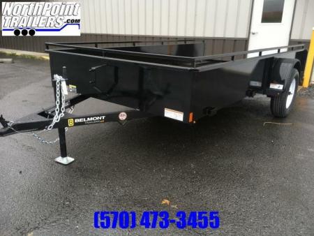 New 2027 Belmont - 6x12 Solid Side Utility Trailer - Black