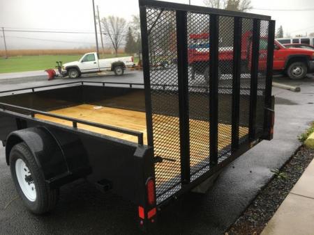 New 2027 Belmont - 6x12 Solid Side Utility Trailer - Black