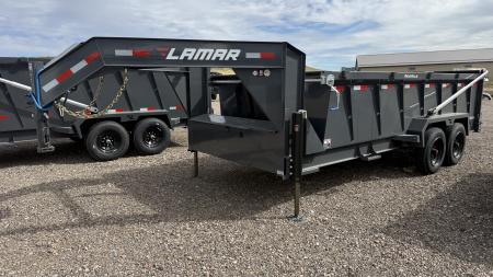 New 2027 Lamar 16' Gooseneck Dump Trailer 14K